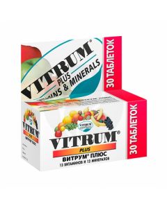 Vitrum plus tablets dietary supplements, No. 30 | Buy Online