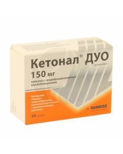 Ketonal Duo capsules 150mg, No. 30 | Buy Online