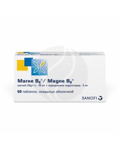 Magne B6 tablets p / o, No. 60 | Buy Online