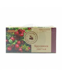 Lingonberry leaves of dietary supplement 1.5g, No. 20 | Buy Online