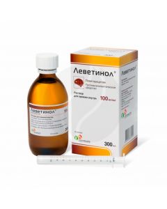 Levetinol oral solution 100mg / ml, 300ml | Buy Online