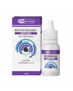 Moxifloxacin-Optic eye drops 0.5%, 5 ml | Buy Online