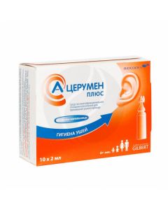 A-cerumen plus cf. polyph. otolaryngology. d / washing. ear canal 2ml, No. 10 | Buy Online