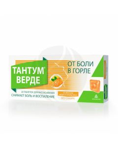 Tantum Verde tablets d / rassas. orange honey, no. 20 | Buy Online