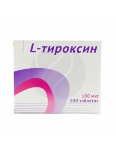 L-thyroxine tablets 100mkg, No. 100 | Buy Online