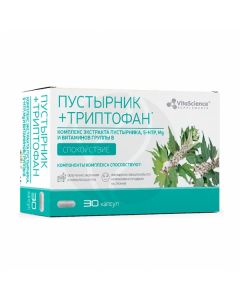 Vitascience Motherwort with tryptophan, Mg, vit. B capsules dietary supplements, No. 30 | Buy Online