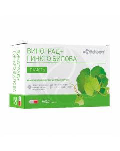 VitaLife Ginkgo Biloba with red grape extract capsule dietary supplement, No. 30 | Buy Online