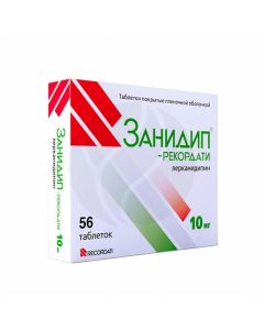 Zanidip Recordati 10mg pills, no. 56 | Buy Online