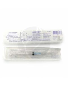 Syringe 3-piece. one time. ster-th 'Luer' with a 23g 3ml needle | Buy Online