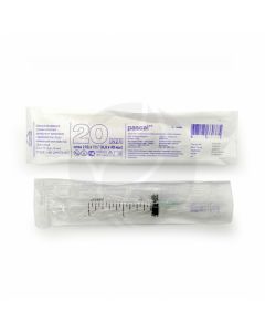 Syringe 3-piece. one time. sterling 'Luer' with a 21g 20ml needle | Buy Online