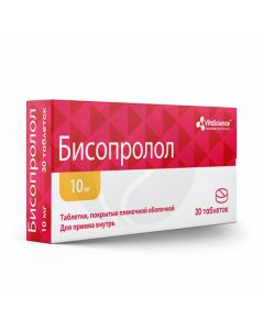 Bisoprolol tablets p / o 10mg, No. 30 | Buy Online