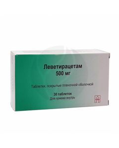 Levetiracetam tablets p / o 500mg, No. 30 | Buy Online