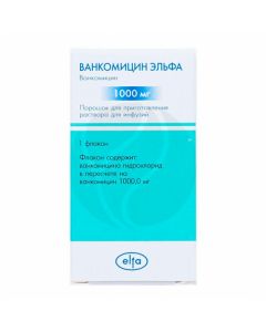 Vancomycin Elfa powder d / r-ra.d / infusion. 1000mg, No. 1 | Buy Online