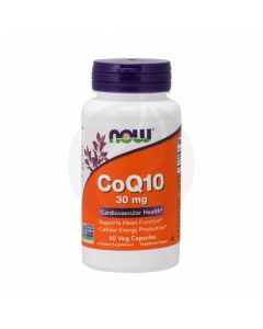 NOW Co Q10 capsules BAA 30mg, No. 60 | Buy Online