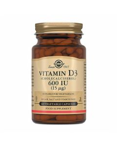 Solgar Vitamin D3 capsules dietary supplement 600ME 240mg, No. 120 | Buy Online