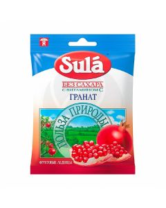 Lollipops Zula pomegranate, 60g | Buy Online