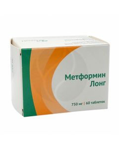 Metformin Long tablets 750mg, No. 60 | Buy Online