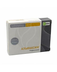 Alfaxim tablets 200mg, No. 20 | Buy Online