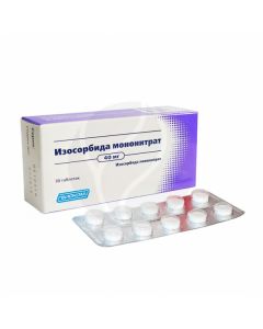 Isosorbide mononitrate tablets 40mg, No. 30 | Buy Online