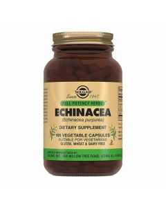 Solgar Echinacea extract purple capsule dietary supplement, No. 100 | Buy Online