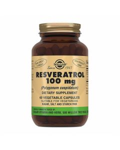 Solgar Resveratrol capsules dietary supplement 100mg, No. 60 | Buy Online