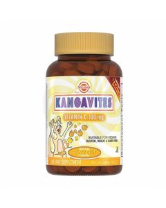 Solgar Kangavites with vitamin C with orange flavor chewable tablets BAA 100mg, No. 90 | Buy Online