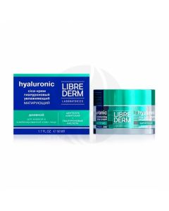 Librederm Hyaluronic collection Moisturizing mattifying day Cica-cream, 50ml | Buy Online