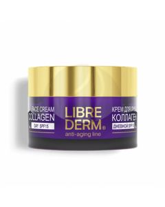 Librederm Collagen day cream to restore radiance and even skin tone SPF-15, 50ml | Buy Online