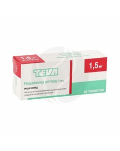 Indapamide retard tablets 1,5 mg, No. 30 | Buy Online