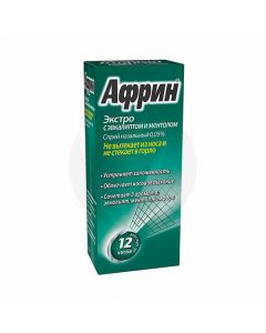Afrin Extra nasal spray with eucalyptus and menthol 0.05%, 15 ml | Buy Online