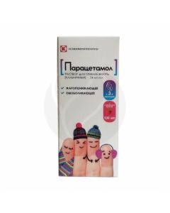 Paracetamol oral solution strawberry 24mg / ml, 100ml | Buy Online