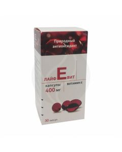 Lifevit (Vitamin E) capsules 400mg, No. 30 | Buy Online