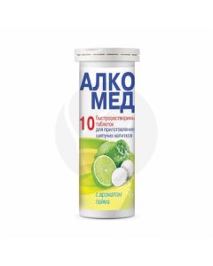 Alcomed effervescent tablets lime dietary supplement, No. 10 | Buy Online