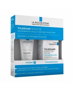 La Roche-Posay Toleriane Gift Set Cleansing Care Gel + Sensitive Riche Rich Cream, 50ml + 40ml | Buy Online