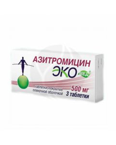 Azithromycin Ecomed tablets 500mg, No. 3 | Buy Online