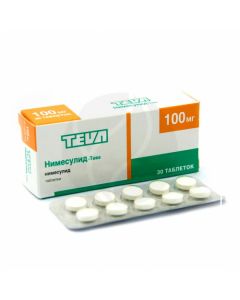 Nimesulide-Teva tablets 100mg, No. 30 | Buy Online