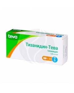Tizanidine-Teva tablets 2mg, No. 30 | Buy Online