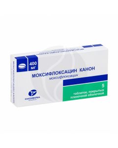 Moxifloxacin Canon 400mg tablets, No. 5 | Buy Online