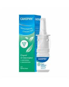 Sanorin spray with menthol and eucalyptus 0.1%, 10ml | Buy Online