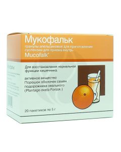 Mucofalk granules for preparation of suspension for oral administration 5g, orange No. 20 | Buy Online