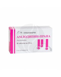 Amlodipine Prana tablets 10mg, No. 30 | Buy Online
