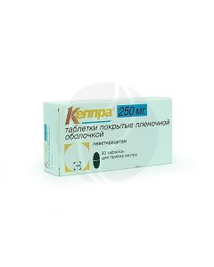 Keppra tablets p / o 250mg, No. 30 | Buy Online