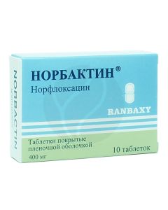 Norbactin tablets 400mg, No. 10 | Buy Online