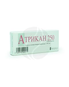 Atrican capsules 250mg, No. 8 | Buy Online