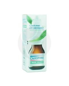 Sanorin with eucalyptus oil drops 0.1%, 10ml | Buy Online