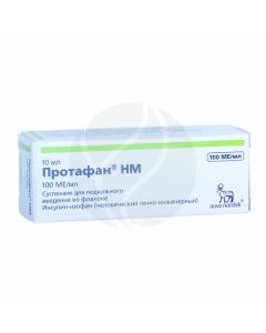Protafan NM suspension d / n / c injection 100 IU / ml, 10 ml No. 1 | Buy Online