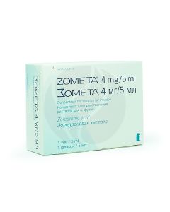 Zometa concentrate 4mg, No. 1 5ml | Buy Online