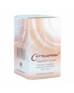 Sehydrin tablets 60mg, No. 50 | Buy Online