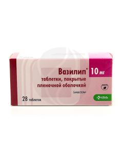 Vasilip tablets 10mg, No. 28 | Buy Online