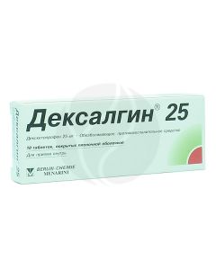 Dexalgin 25 tablets, p / o 25mg, No. 10 | Buy Online